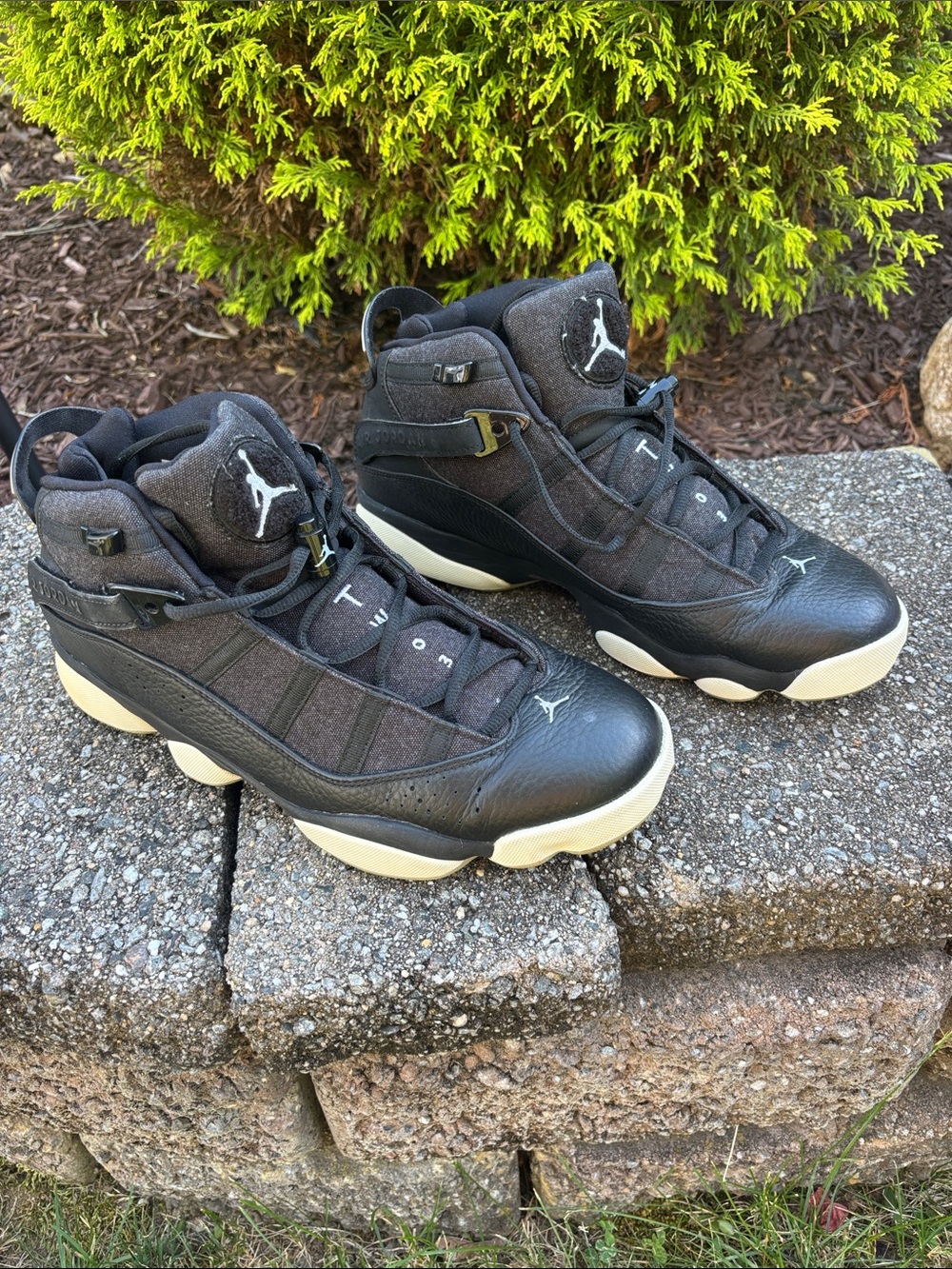 Nike Jordan 6 Rings Black Sneakers Unisex Size 10